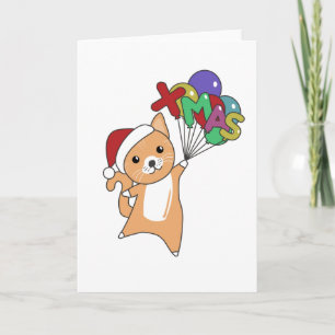 Tarjeta Gatos Navidad Nieve Invierno Animales Gatos