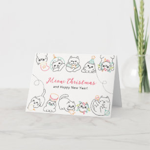 Tarjeta Gatos navidades