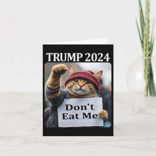 Tarjeta Gatos No Me Coman Para Trump 2024 1 