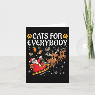 Tarjeta Gatos Para Todos Los Hombres Niños Mujeres Navidad