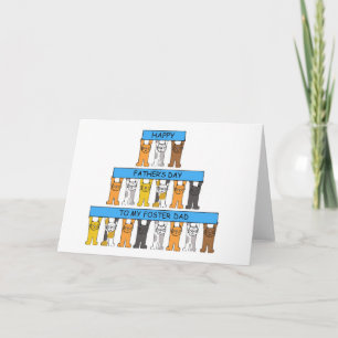 Tarjeta Gatos Personalizados del Día del Padre