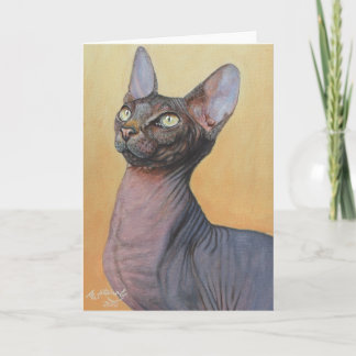 Tarjeta Gatos Sphynx Sphinx Cat Electra