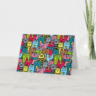 Tarjeta Gatos y gatos