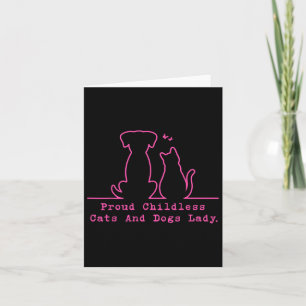 Tarjeta Gatos Y Perros Infantiles Orgullosos Mujeres Vinta