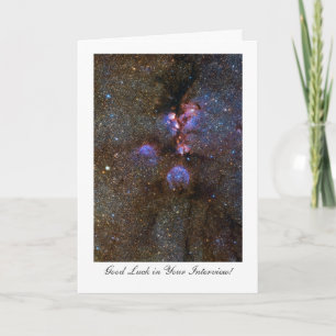 Tarjeta Gats Paw Nebula - Buena suerte con tu entrevista