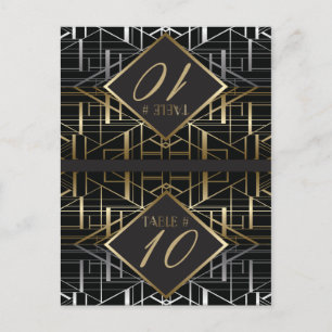 Tarjeta Gatsby Deco Boda clásica