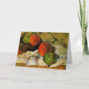 Tarjeta Gauguin - Apples and Bowl painting