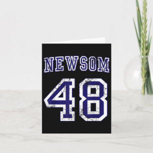 Tarjeta Gavin Newsom 28th President Usa