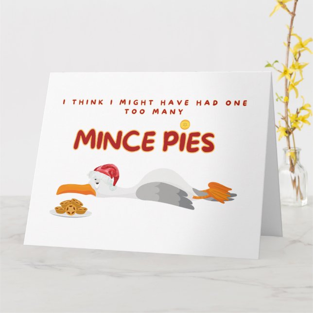 Tarjeta Gaviota Demasiadas Tartaletas  (flor amarilla)