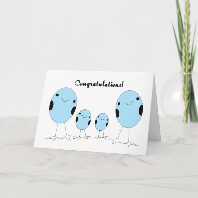 Tarjeta Gay adoptó dos chicos felicitaciones (Anverso)