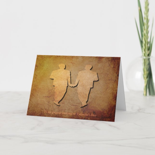 Tarjeta gay de la tarjeta del día de San Valentín (Anverso)