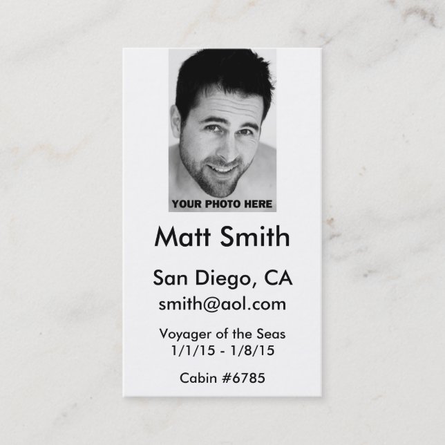 Tarjeta gay de la travesía (Anverso)