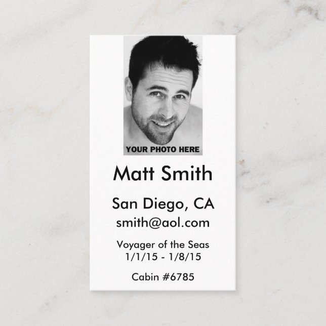 Tarjeta gay de la travesía (Anverso)