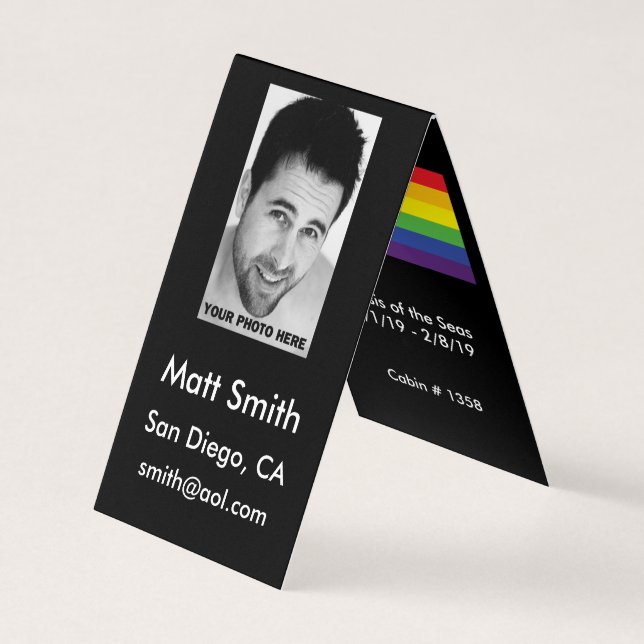 Tarjeta gay de la travesía (Anverso)