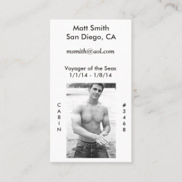 Tarjeta gay de la travesía (con la parte