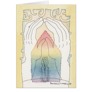 Tarjeta gay de la unión o de la boda