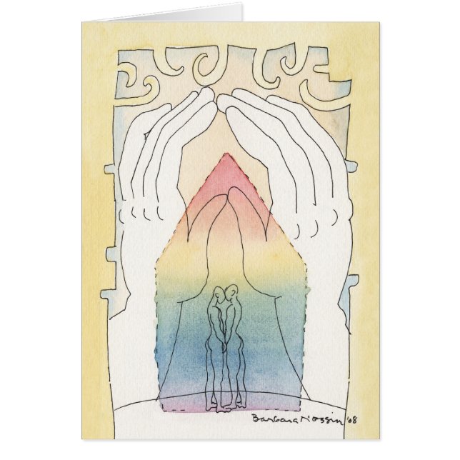Tarjeta gay de la unión o de la boda (Frente)