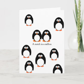 Tarjeta gay del compromiso