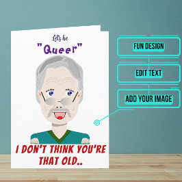 Tarjeta Gay pero no ese cumpleaños viejo