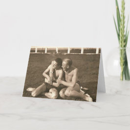 Tarjeta Gays del vintage