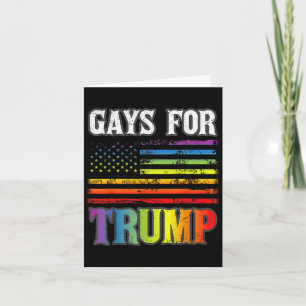 Tarjeta Gays Para Trump Orgullo Lgbt Gay Bandera Arcoiris