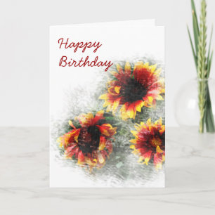 Tarjeta Gazania Birthday Card