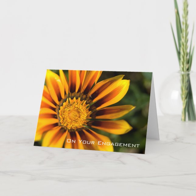 Tarjeta Gazania | Engagement Congratulation (Anverso)