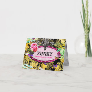 Tarjeta GC | Abeja rosa vintage caprichosa