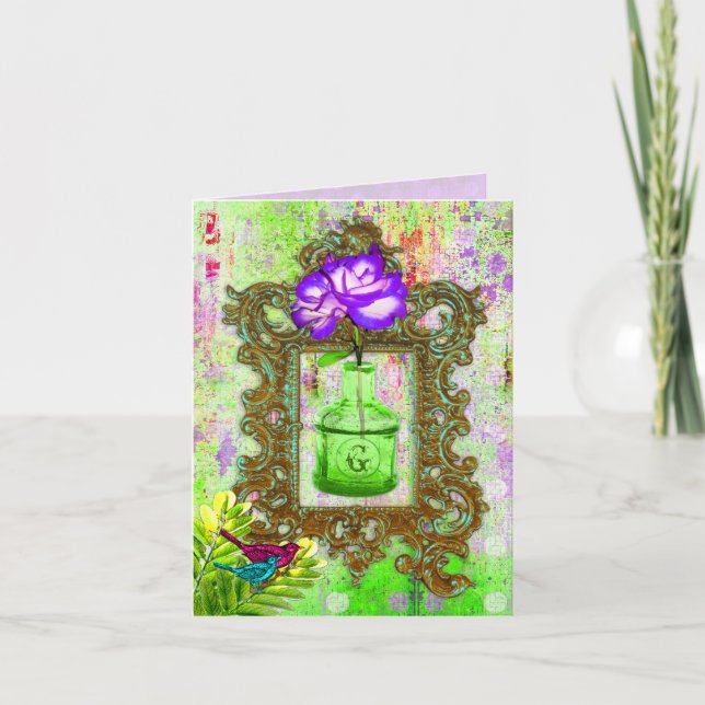 Tarjeta GC | Moda de Greenhouse Lime Purple (Anverso)