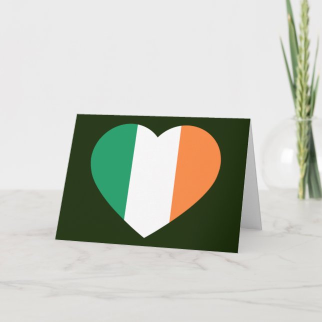 Tarjeta Gccnt irlandés Heartflag (Anverso)
