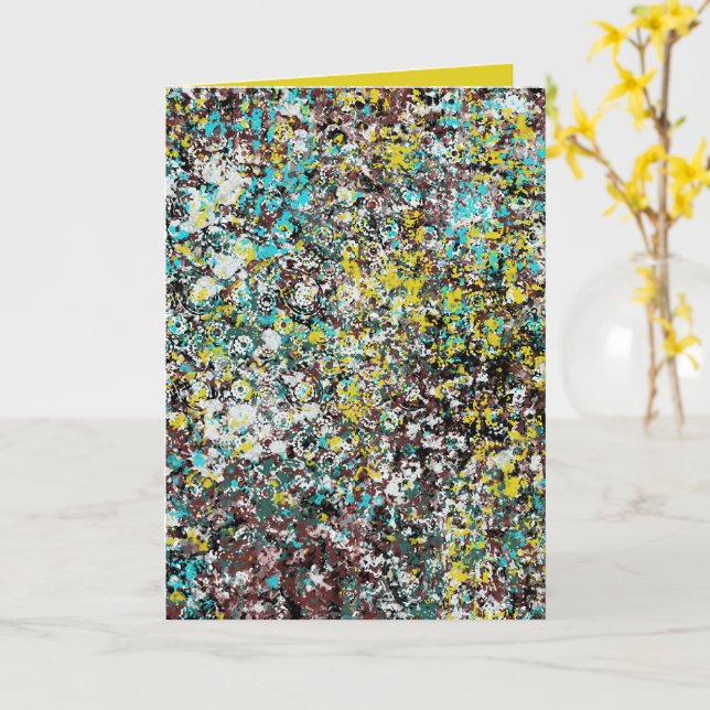 Tarjeta Geared Toward Abstract Art Design Lover (flor amarilla)