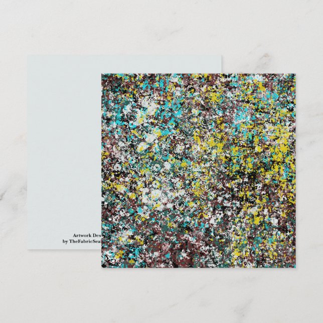 Tarjeta Geared Toward Abstract Art Design Lover (Anverso / Reverso)