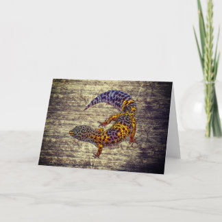 Tarjeta Gecko leopardo