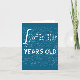 Tarjeta Geek de Matemáticas Divertido 50 Años Cumpleaños 5