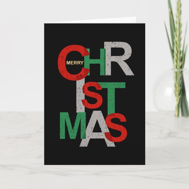 Tarjeta Geek de Navidad Santa Claus divertida idea de rega (Anverso)