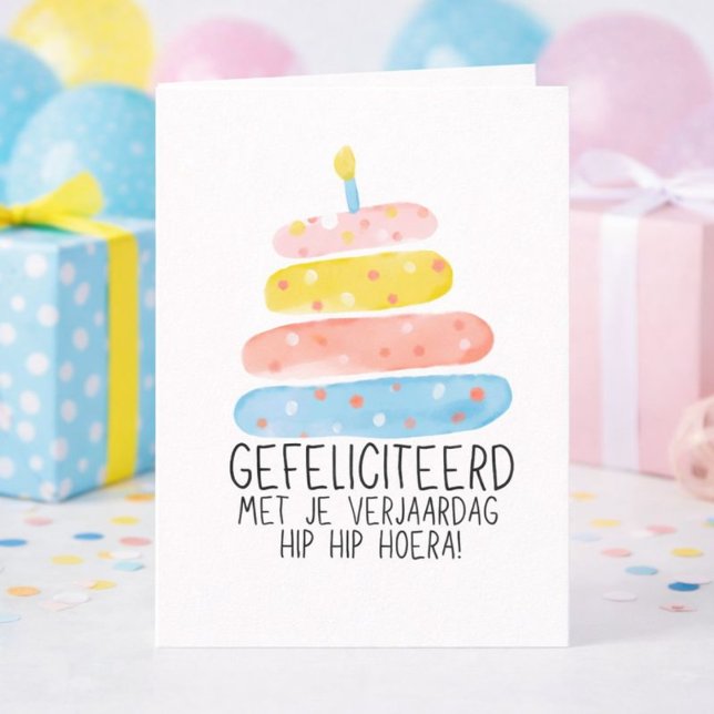 Tarjeta Gefeliciteerd met je verjaardag Cupcake Kaars  (Subido por el creador)