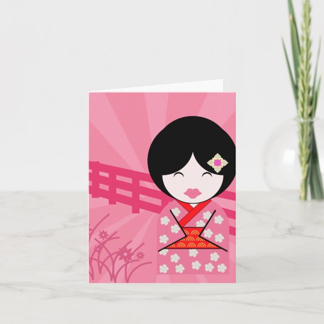 Tarjeta Geisha Notecard - Blank (Anverso)