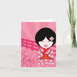 Tarjeta Geisha Notecard - Blank