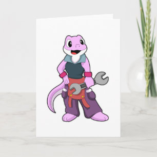 Tarjeta Geko como mecánico con llave