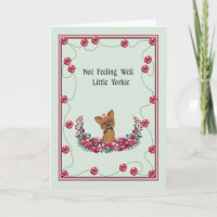 Tarjeta Gel Well para mujer de Yorkshire Terrier