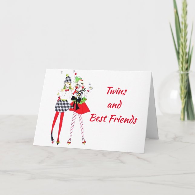 TARJETA ***GEMAS Y MEJORES AMIGOS*** NAVIDADES DE CELEBRAC (Anverso)