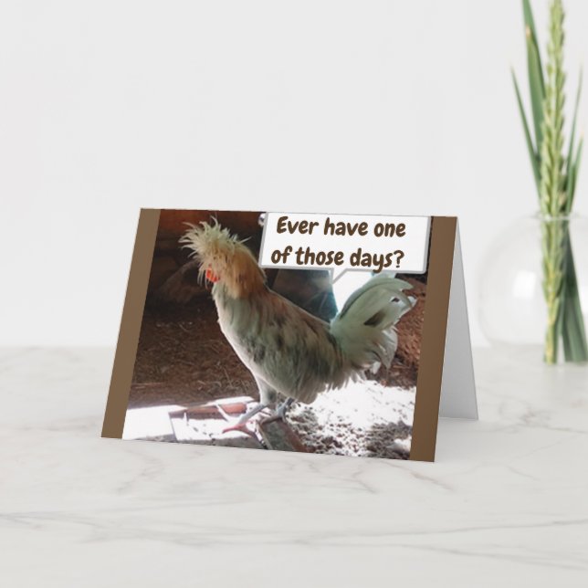 TARJETA ***GEMELA*** TENER UN MAL DÍA EN EL CUMPLEAÑOS "40 (Anverso)