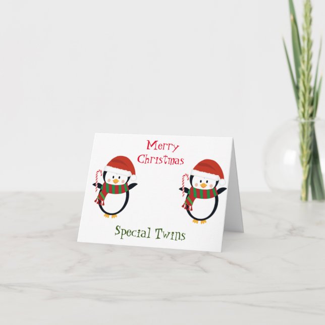 TARJETA "GEMELAS ESPECIALES" DE NAVIDAD (Anverso)