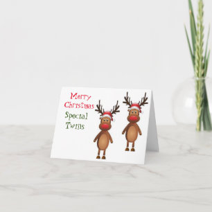 TARJETA "GEMELLOS ESPECIALES" DE NAVIDAD