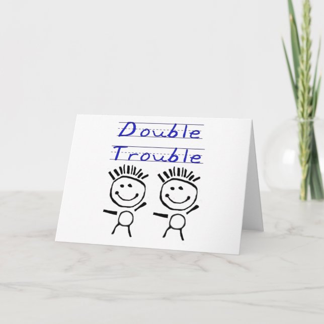 Tarjeta Gemelos de la Figura Stick (Anverso)