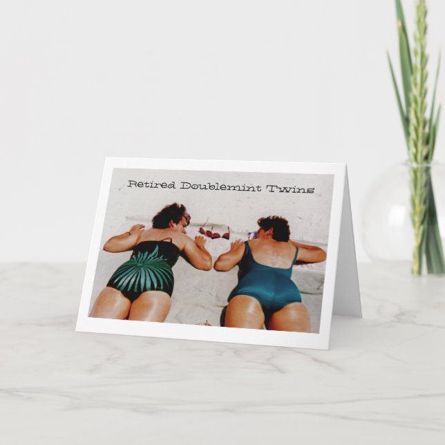 Tarjeta Gemelos jubilados de Doublemint (Anverso)