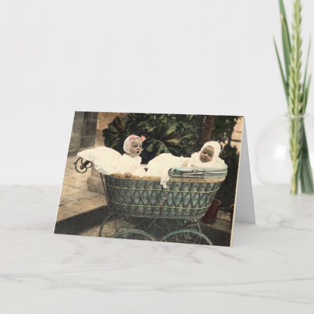 Tarjeta Gemelos Vintage (Anverso)