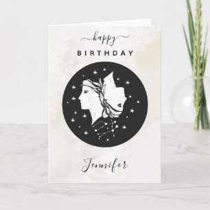 Tarjeta Gemini Astrología Estrella Zodiaca Signo Horóscopo