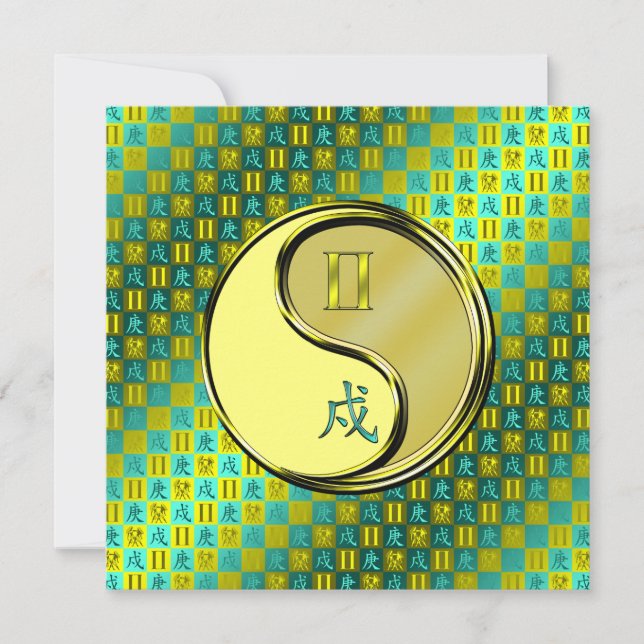 Tarjeta Gemini & Metal Dog (Anverso)