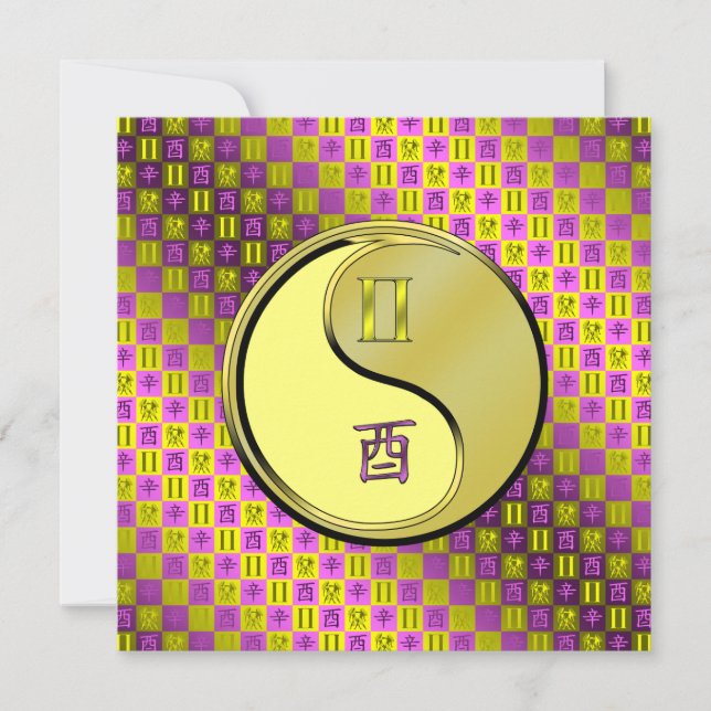 Tarjeta Gemini & Metal Rooster (Anverso)